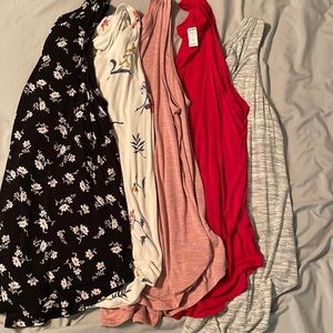 Lot of 5 Old Navy tank tops